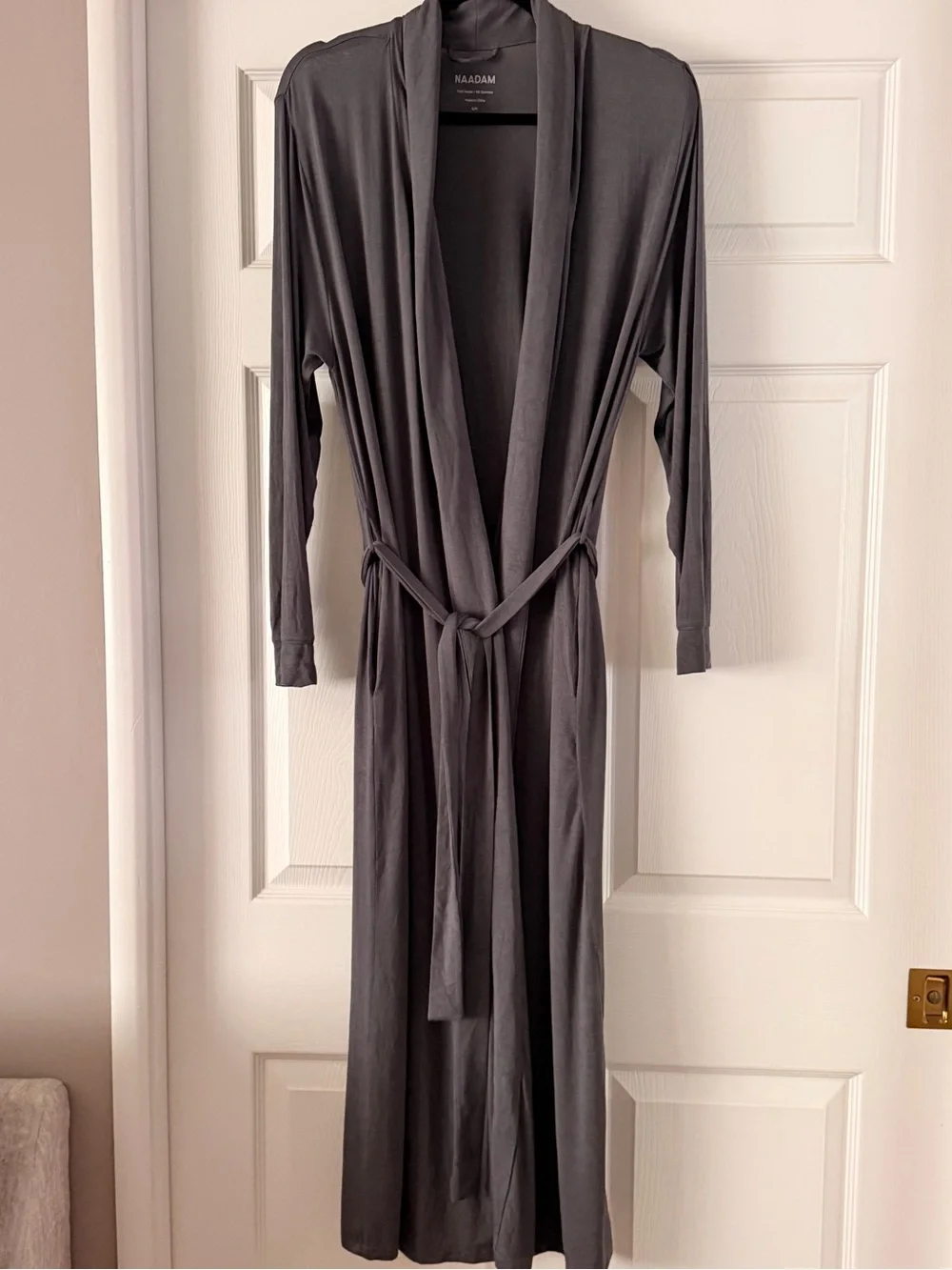 NAADAM EUC Charcoal Gray Modal Robe #457